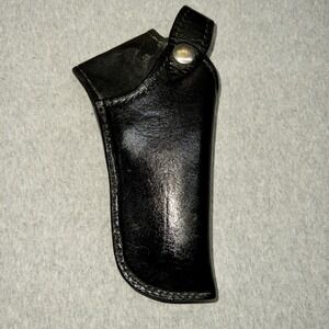 Sloans Black Leather‎ Holster Single Snap Tactical Outdoors Hunting Security